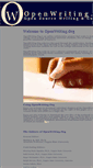 Mobile Screenshot of openwriting.org